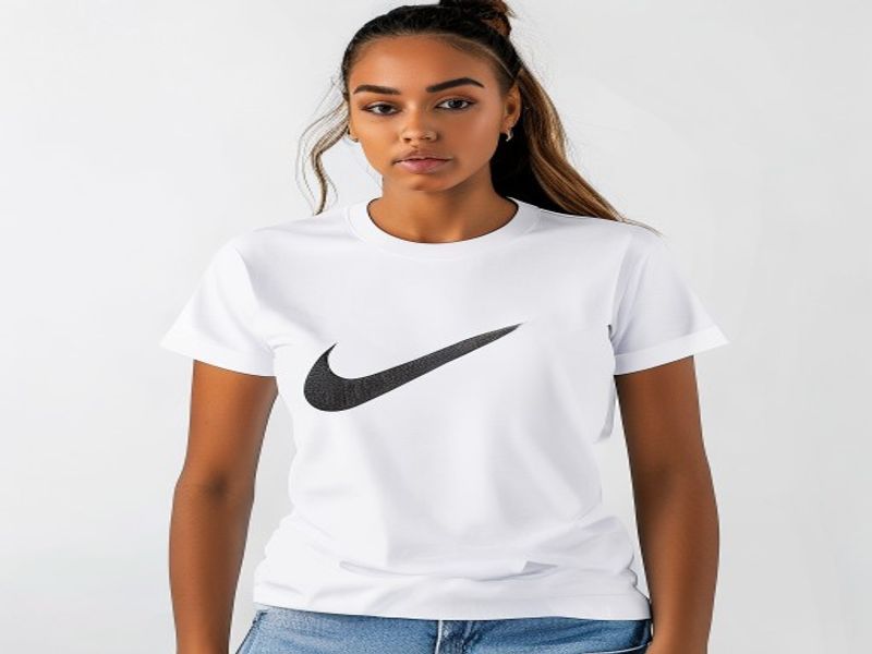 Nike DX7906-100 W NSW TEE ESSNTL ICN FTRA T-shirt Mujer WHITE/BLACK Tamaño L