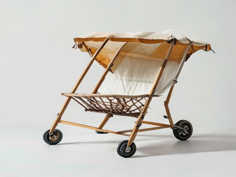 Carrito de playa plegable