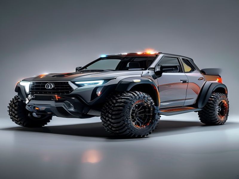 Coche RC WPL D12 1:10/1:16 con Luces LED