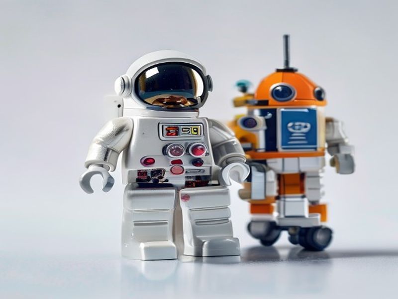 PLAYMOBIL Astronauta ESA con Robot y Vehículo Explorador