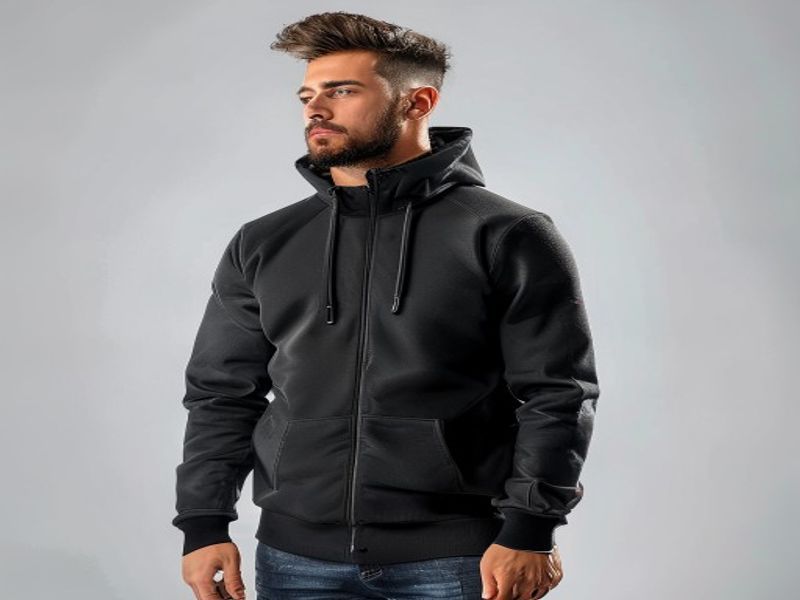Sudaderas con capucha con cremallera para hombre