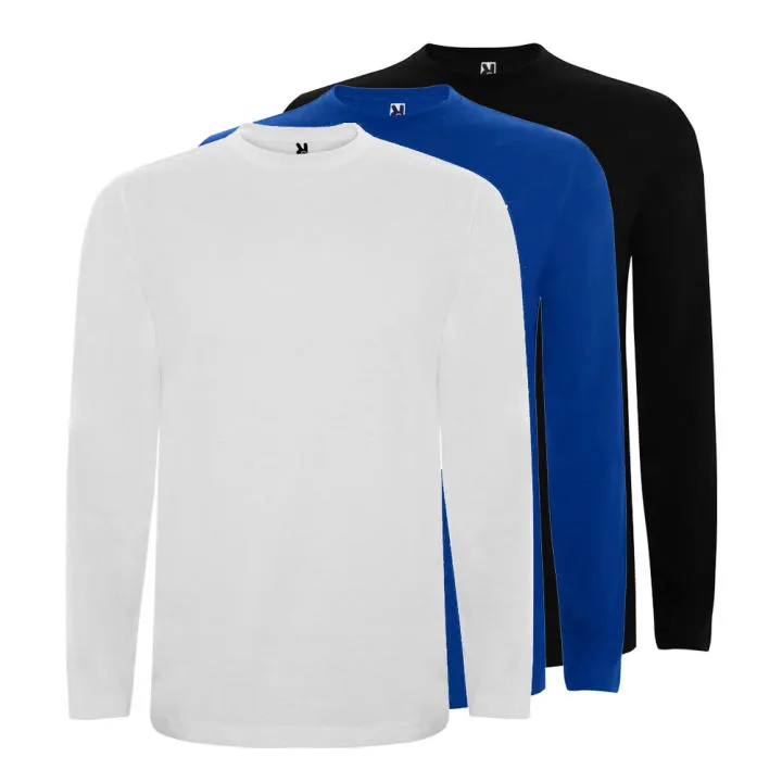 Pack 3 Camisetas ROLY Manga Larga para Niños - Calidad para el Colegio y Vestir