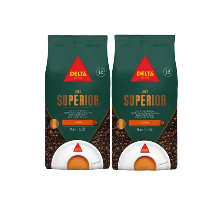 Delta Cafés Superior Grano Pack 2x1kg - Sabor Persistente y Definido
