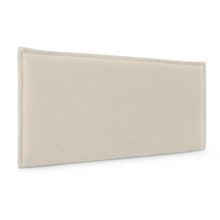 Cabecero de Lino Natural Liso con Ribete DHOME