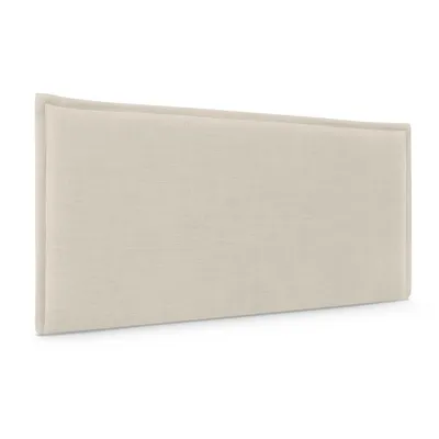 Cabecero de Lino Natural Liso con Ribete DHOME