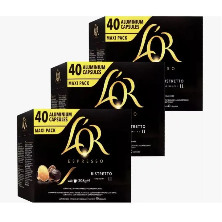 L'Or Ristretto Cápsulas de Café - Pack 120 Unidades