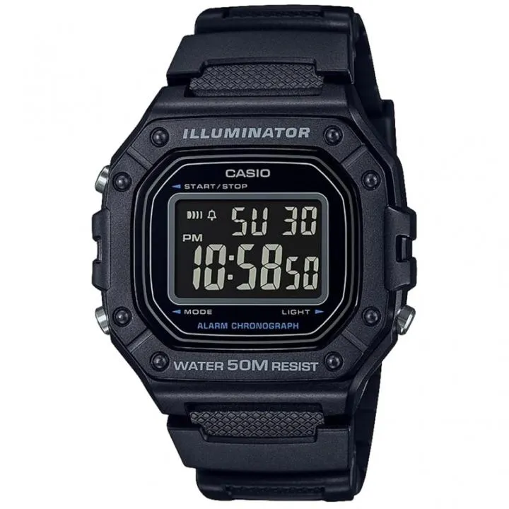 Reloj Casio Youth W-218h-1bvdf Digital Negro para Hombre