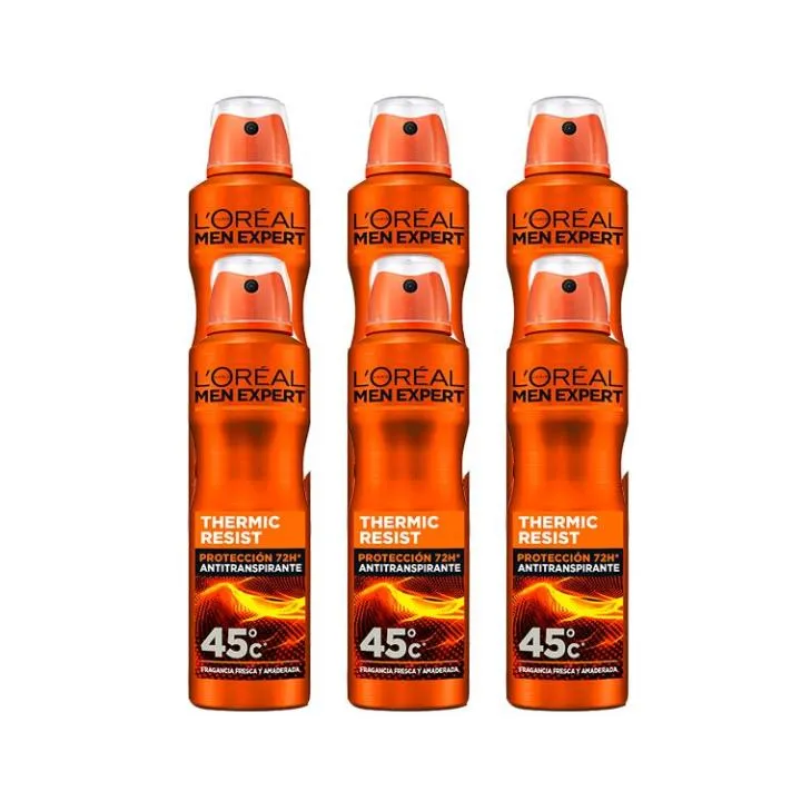 L'Oréal Paris Men Expert Desodorante Thermic Resist 72h (Pack 6 Unidades)