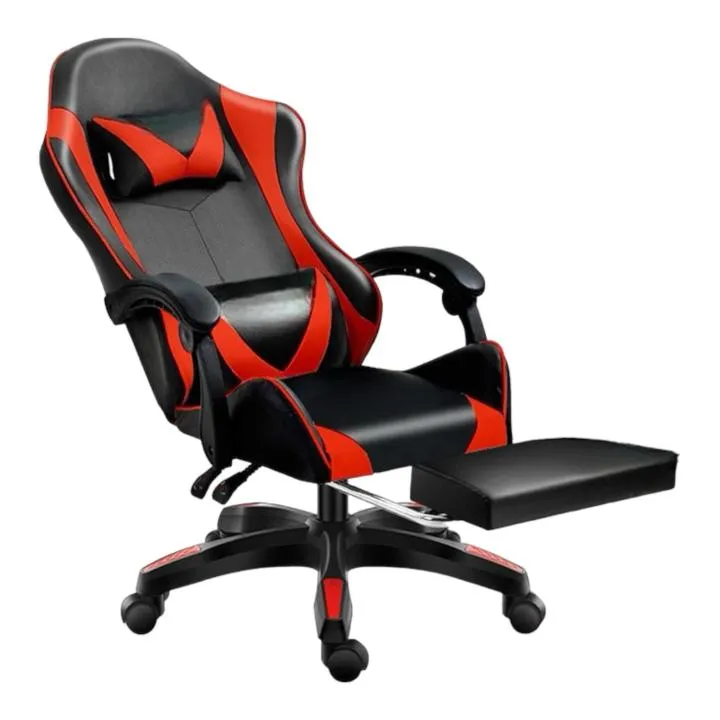 Silla Gaming Ergonómica de Piel Sintética para Escritorio y Oficina