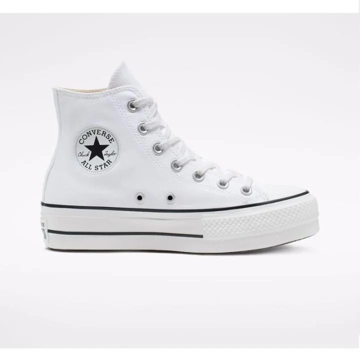 Zapatillas Converse Plataforma Chuck Taylor All Star Bota Blanca