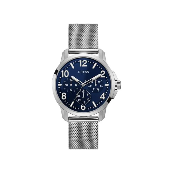 Guess Reloj Analógico de Cuarzo para Hombre con Correa de Acero W1040G1