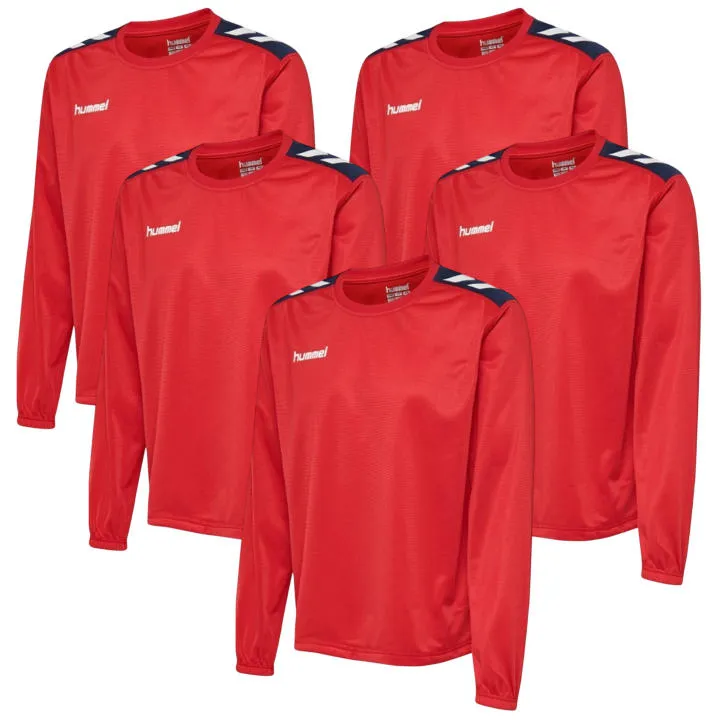 Set 5 Sudaderas Hummel® Poliéster Rojo Talla L