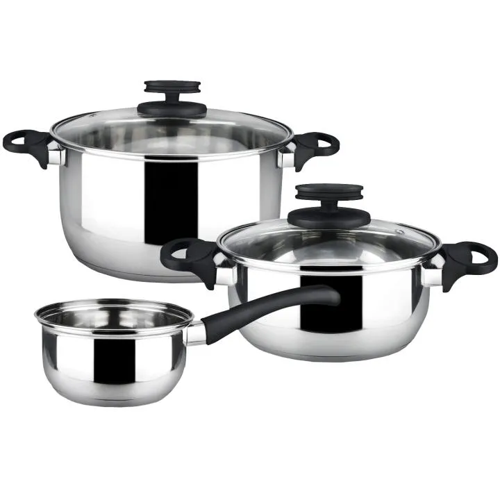 MAGEFESA STYLE Batería de Cocina 5 Piezas Acero Inoxidable Inducción