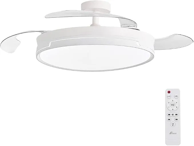 3NOD CONCEPT RAY Ventilador de Techo con Luz y Aspas Retráctiles