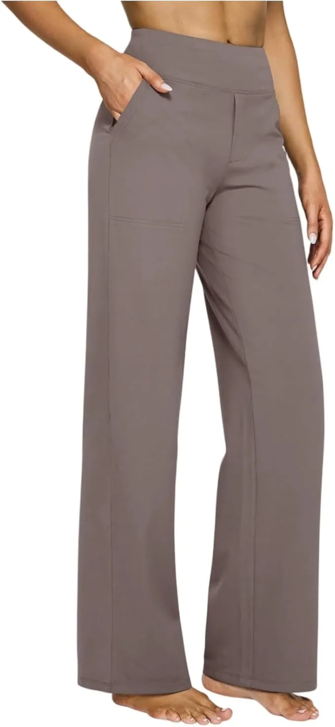 PANTALONES YOGA MUJER CAMELLO