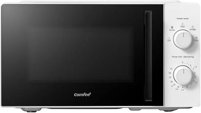 Microondas Comfee 20L 700W con 5 Niveles de Potencia