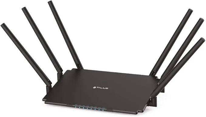 Talius RT-2100GLAN Router WiFi Dual Band 4 Puertos, Antenas