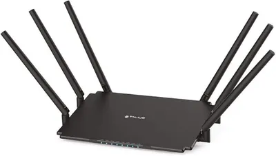 Talius RT-2100GLAN Router WiFi Dual Band 4 Puertos, Antenas