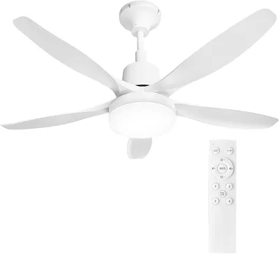 joyshie Ventilador Techo con Luz LED 76cm, Aspas Delgadas Silenciosas