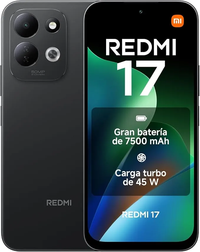 Xiaomi Redmi 13 4+256GB Negro: Gran Batería y Pantalla Inmersiva