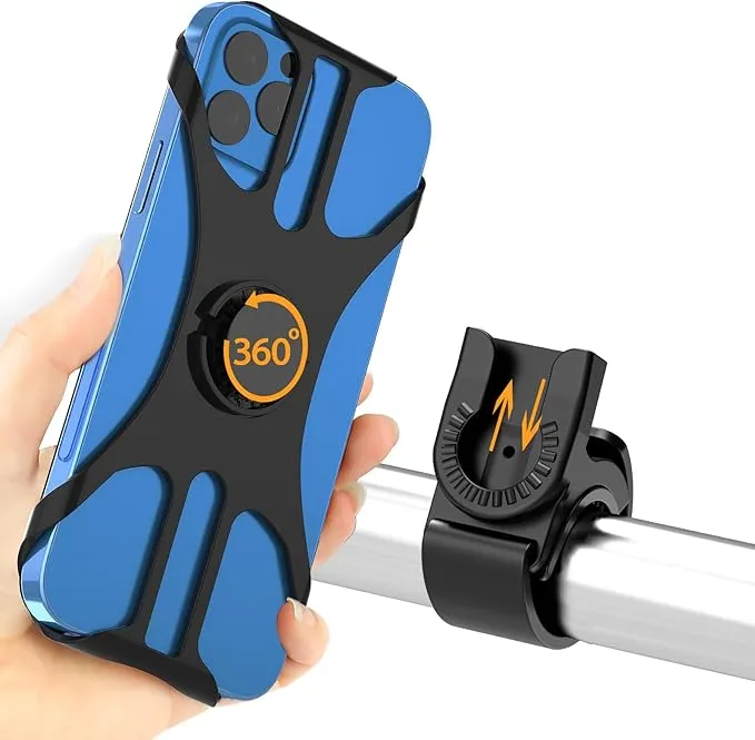 Soporte Móvil Rouclo 360º para Bici y Moto - Agarre Firme y Giro Completo
