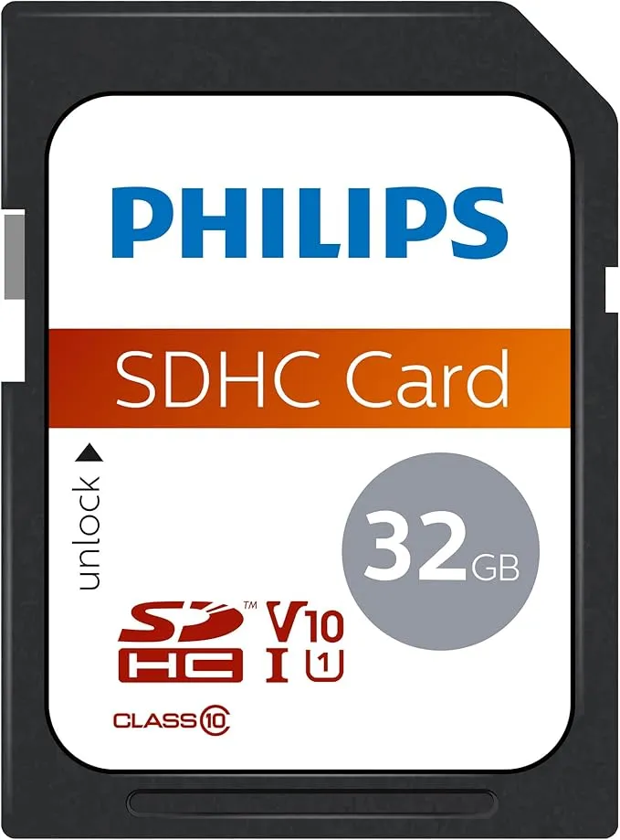 Philips SD C10, Tarjeta de Memoria SDHC de 32 GB
