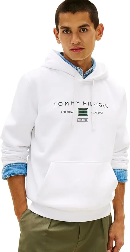 Sudadera Tommy Hilfiger Brand Love TR Mono Stack con Capucha para Hombre