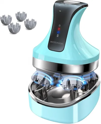 Masajeador eléctrico 4D para cuero cabelludo, cuello y espalda