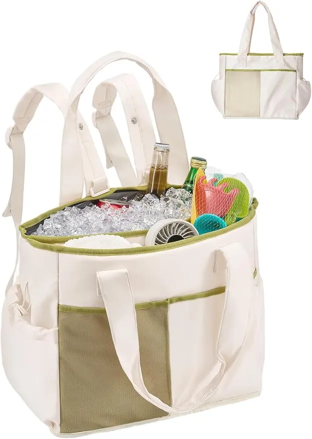 Odoland Bolsa Térmica 2 en 1 de Gran Capacidad, Impermeable, 12h Refrigeración