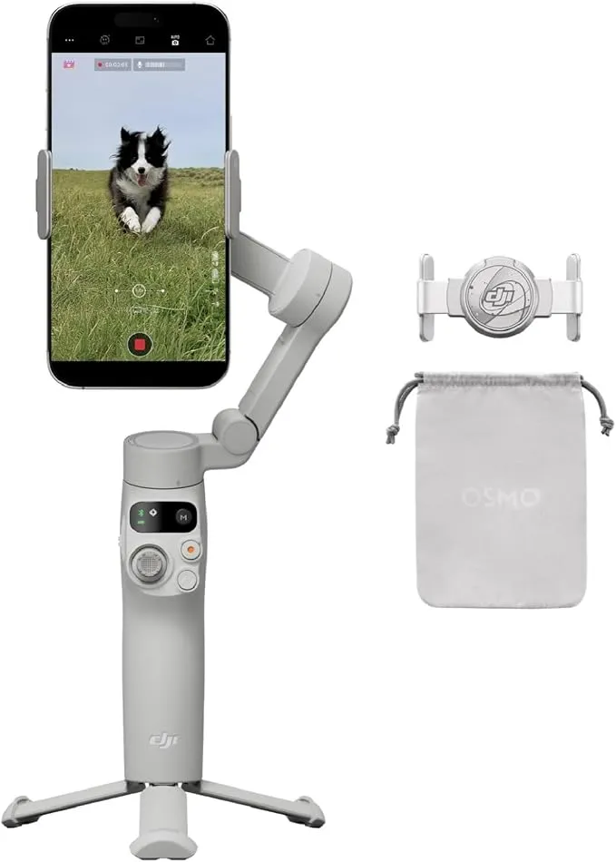 Estabilizador DJI Osmo Mobile 7 para iPhone y Android con Trípode Integrado
