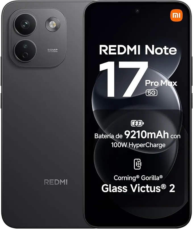 REDMI Note 17 Pro MAX 5G: Smartphone Potente con Batería Gigante y Cámara Profesional