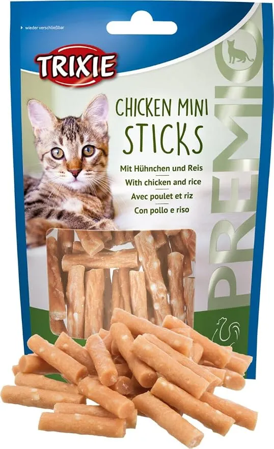 TRIXIE Snack PREMIO Chicken Mini Sticks para Gato - 50g
