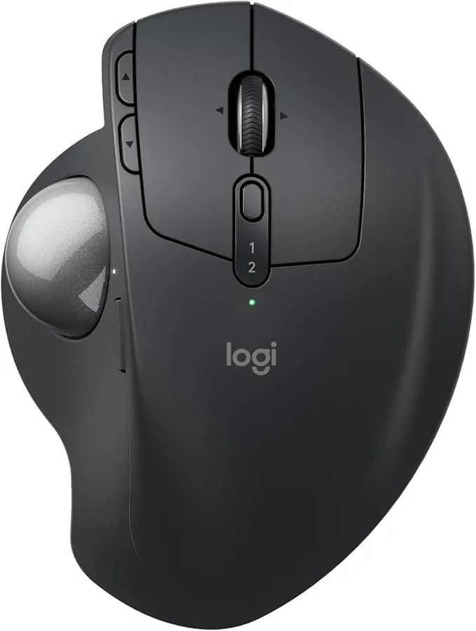 Logitech MX Ergo S: Ratón Trackball Inalámbrico Avanzado con 6 Botones Programables
