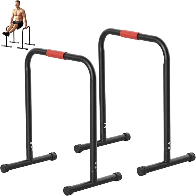 Barras Paralelas HOMCOM Resistentes para Entrenamiento en Casa