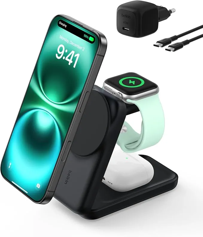 Belkin UltraCharge Cargador Inalámbrico Magnético Qi2 25W