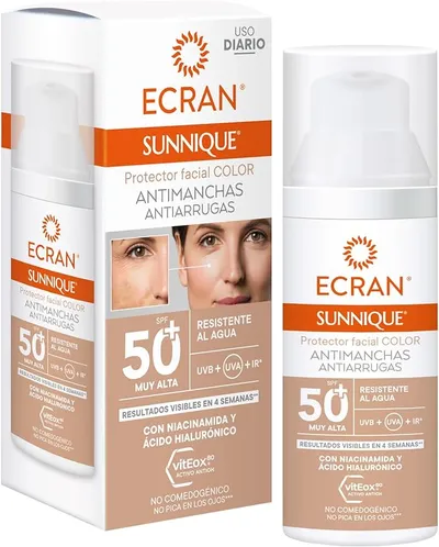 Protector facial con color Ecran Sunníque