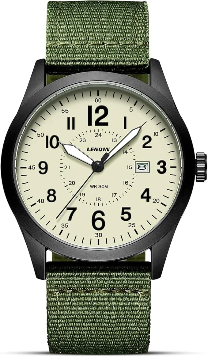 Reloj Militar LN LENQIN para Hombre con Esfera Analógica de Cuarzo