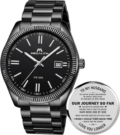 MEGALITH Reloj Hombre Acero Negocios