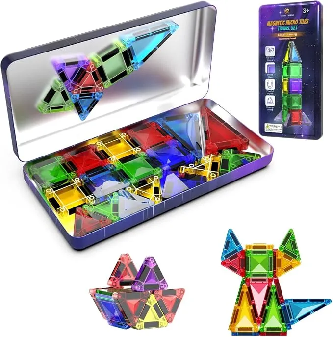 Desire Deluxe Micro Bloques Magnéticos de Construcción - Juguete Educativo STEM para Niños
