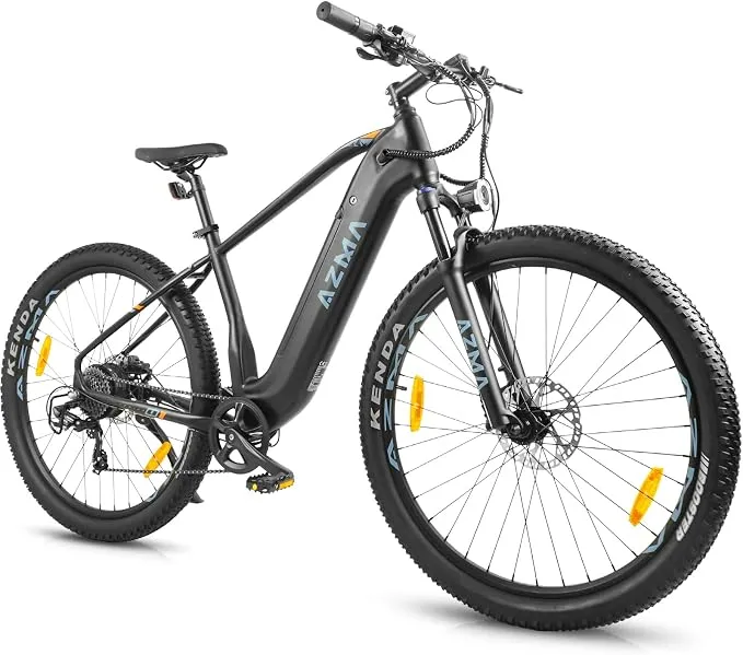 AZMA Bicicleta Eléctrica Adultos con Batería Desmontable y Autonomía de 150 km