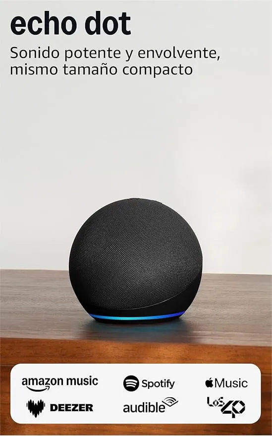 Echo Dot (Última Generación): Altavoz Inteligente Wifi y Bluetooth con Sonido Potente