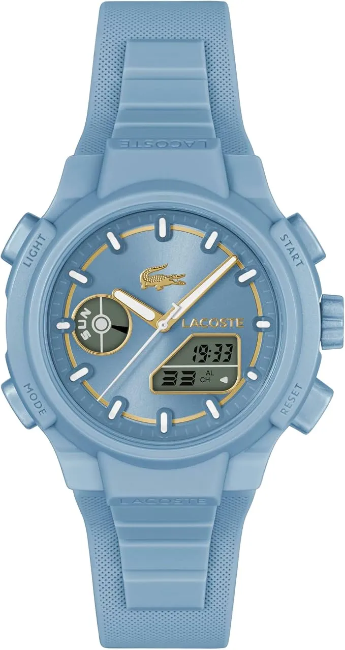 Reloj Multifunción Analógico-Digital Lacoste LC33 para Hombre y Mujer con Correa de Silicona