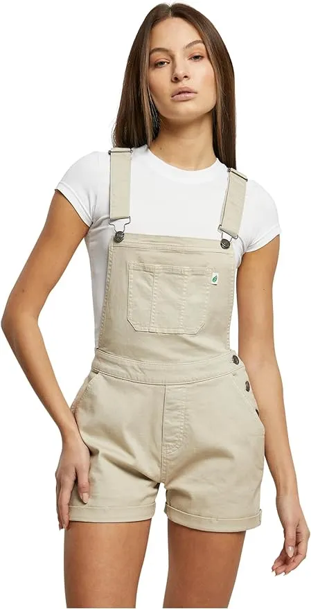 Urban Classics Pantalones Cortos Orgánicos Dungaree para Mujer