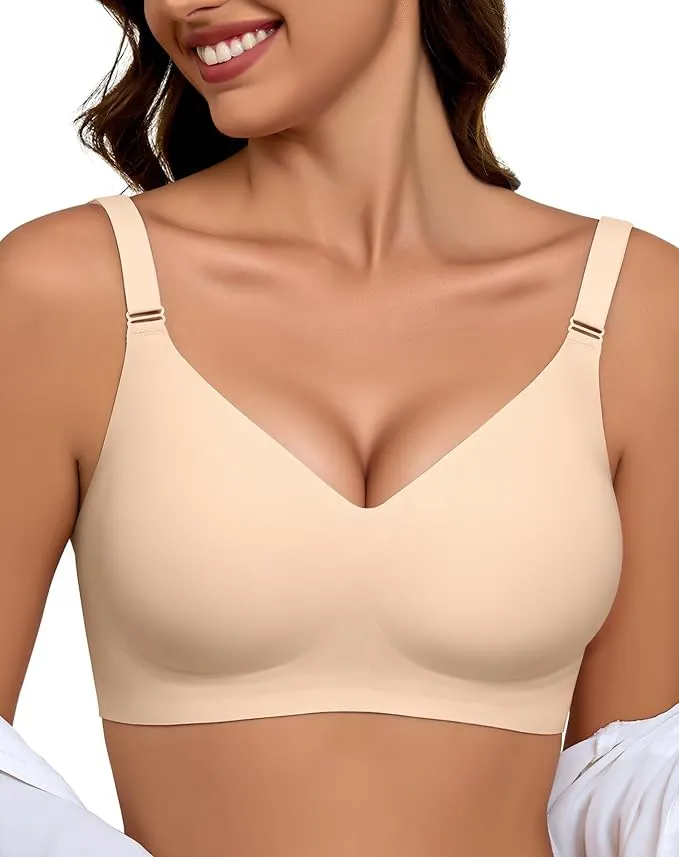 Sujetador sin Aros Mujer Cómodo Bralette sin Costuras