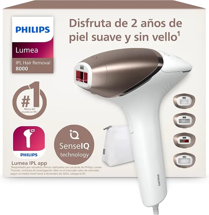 Philips Lumea Serie 8000 Depiladora IPL con Accesorios