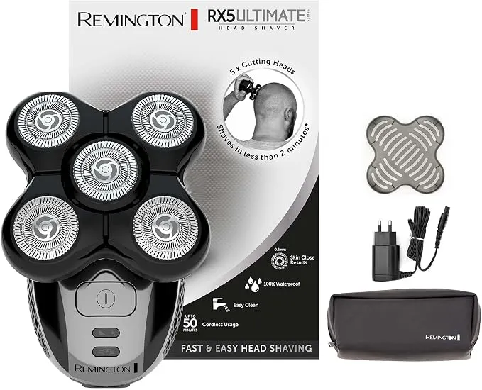 Remington Afeitadora Cabeza Hombre Ultimate Series RX5 XR1501 con 5 cabezales