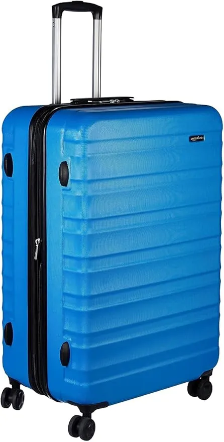 Amazon Basics Maleta Rígida Grande Extensible - 78cm Azul Claro