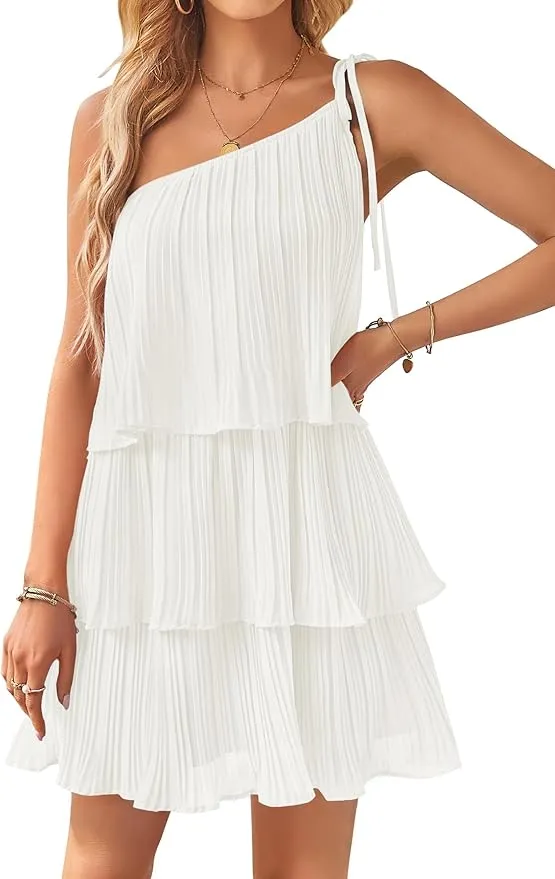 ZESICA Vestido Corto de Verano para Mujer