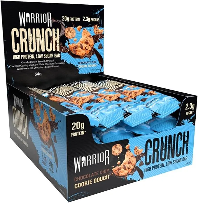 Barritas ricas en proteínas Warrior Crunch 20 g