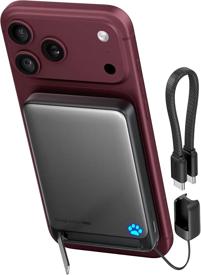 INIU 45W Power Bank Inalámbrico Magnético 10000mAh